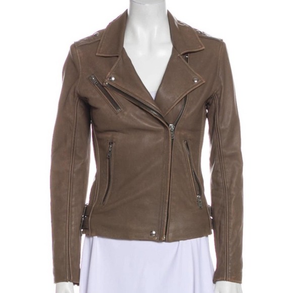 IRO Tara leather biker Moto jacket sz M motorcycle - Picture 12 of 14